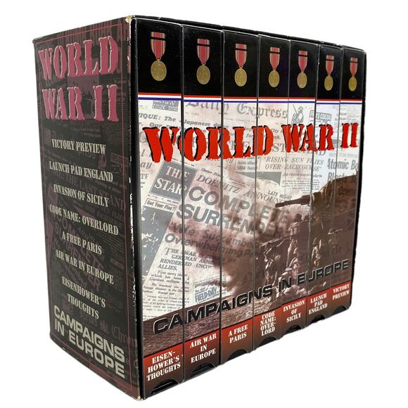 World War II Campaigns In Europe VHS Box Set - Picture 1 of 9